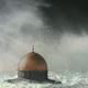 Jerusalem's Dome Of The Rock is engulfed by rising floodwaters.